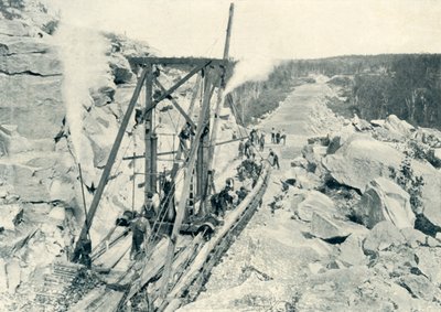 Spårläggningsmaskin, 1922. av Unbekannt