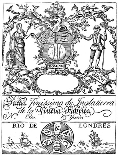 Handelsmärke för South Sea Company, 1700-talet 1894 av Unbekannt