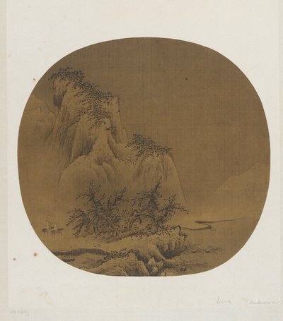 Resenärer i Snowy Mountains, 1100-1200-talet. av Unbekannt