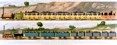 Reser på Liverpool och Manchester Railway, 1831 av Unbekannt