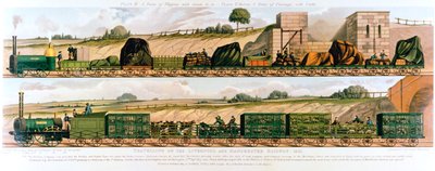 Reser på Liverpool och Manchester Railway, 1831 av Unbekannt