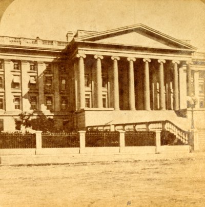 Treasury Department, Washington, D.C., ca 1880-talet. av Unbekannt