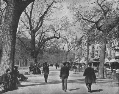 Tremont Street and The Common, Boston, USA, c1900. av Unbekannt