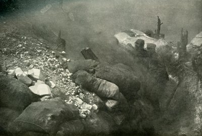 Trench Warfare i Argonne, 1919. av Unbekannt