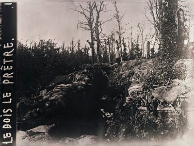 Trenches, Bois-le-Prêtre, Lorraine, norra Frankrike, c1914-c1918 av Unbekannt