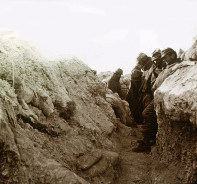 Skyttegravar, Champagne, norra Frankrike, c1914-c1918 av Unbekannt