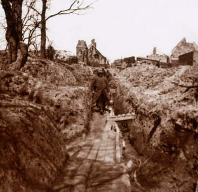 Skyttegravar, Somme, norra Frankrike, c1914-c1918 av Unbekannt