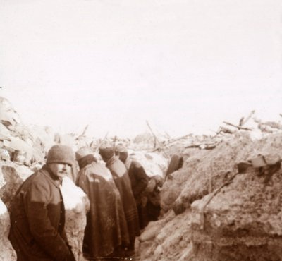 Skyttegravar, Tahure, norra Frankrike, c1914-c1918 av Unbekannt