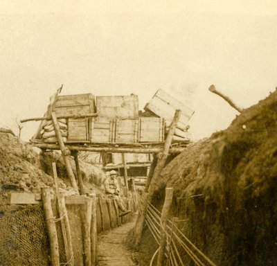 Skyttegravar nära Les Éparges, norra Frankrike, c1914-c1918. av Unbekannt