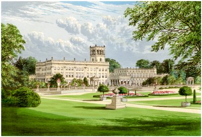 Trentham Hall, Staffordshire, hem för hertigen av Sutherland, c1880 av Unbekannt