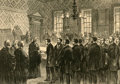 Rättegången mot Pix, 1897. av Unbekannt