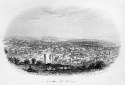 Truro, från Trennick Lane, 1860 av Unbekannt