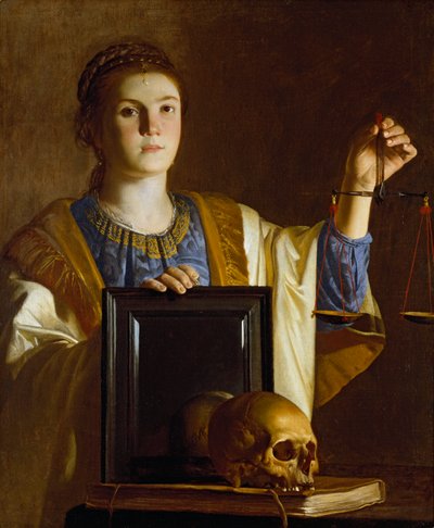 Sanningen presenterar en spegel för världens fåfänga, c1620-1630 av Unbekannt