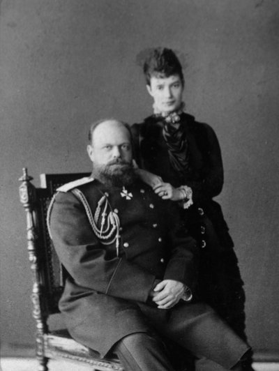 Tsar Alexander III och Tsarina Maria Fyodorovna av Ryssland, 1880-talet av Unbekannt