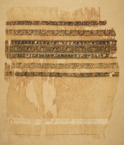 Turban eller sjalslut med tiraz och guld, 1094. av Unbekannt