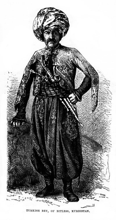 Turkiska Bey, av Bitless, Kurdistan, 1800-talet av Unbekannt