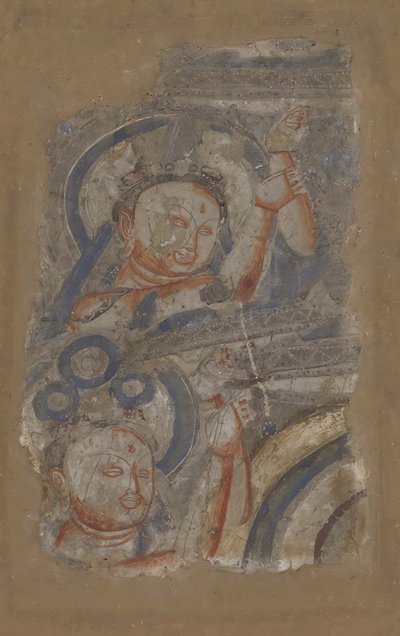 Två Bodhisattvor, ca. 6-7-talet. av Unbekannt