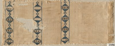 Två fragment av en halsduk eller huvudbonad, 1300-tal. av Unbekannt