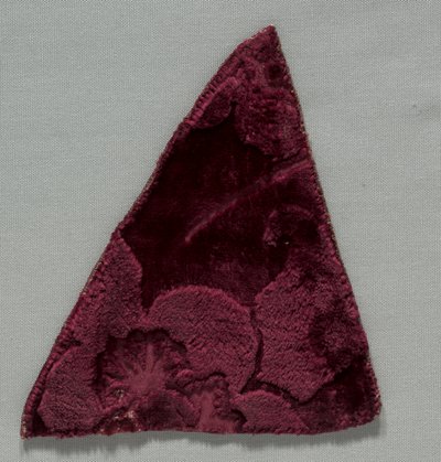 Två sammetsfragment sydda tillsammans, 1400-tal. av Unbekannt