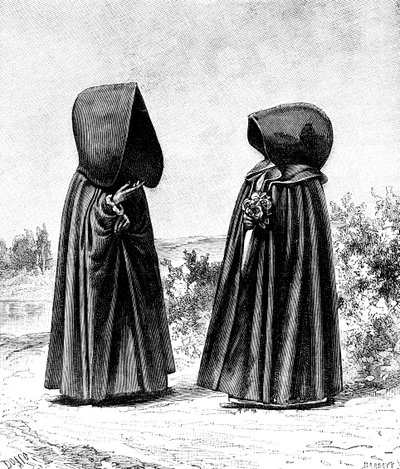 Två huvkvinnor från Faial, Portugal och San Miguel, Spanien, ca 1900-talet av Unbekannt