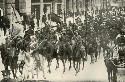 Typer av det ryska kavalleriet, 1919. av Unbekannt