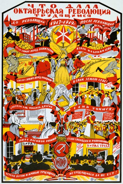 USSR affisch, 1919 av Unbekannt