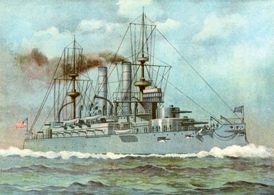 USS Kearsarge, amerikanskt slagskepp, 1898 av Unbekannt