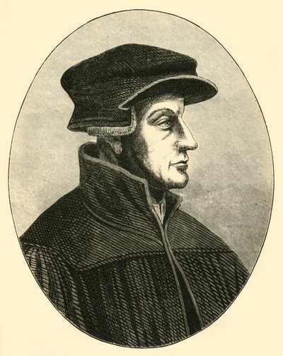 Ulrich Zwingli, c1500-1530, 1890. av Unbekannt