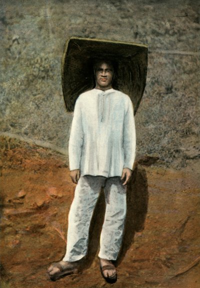 En mindre. Arbetsdräkt, en gruvarbetare i arbetskläder, 1900. av Unbekannt