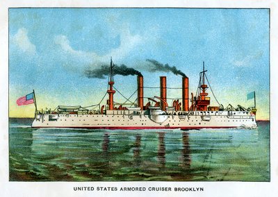 United States Armored Cruiser Brooklyn, c1890-talet av Unbekannt