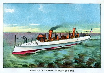 USA:s torpedbåt Cushing, 1890-talet av Unbekannt