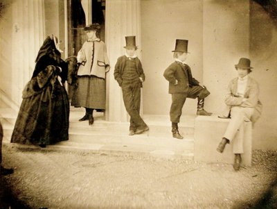 Namnlös [familjegrupp], 184960. av Unbekannt