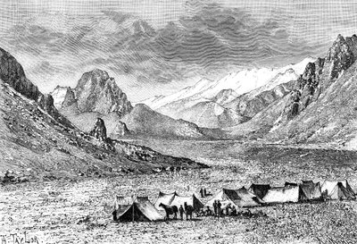 Övre Kara-Kash-dalen, c1890 av Unbekannt