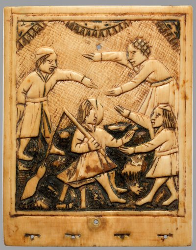 Övre blad av solur, tyska, ca. 1500. av Unbekannt