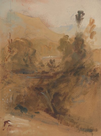 Upprättstående landskap, ca. 1830. av Unbekannt