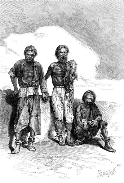 Vagrant Convicts, Kina, c1890 av Unbekannt