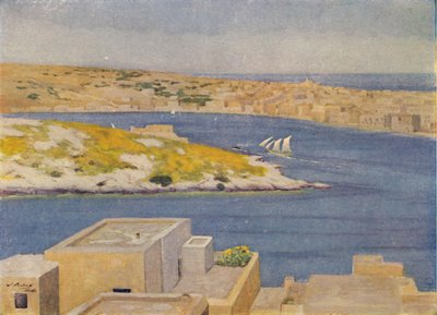 Valetta hamn, 1924 av Unbekannt