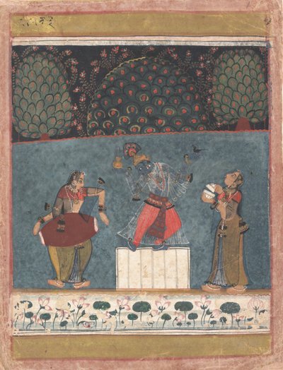 Vasant Ragini: Folio från en ragamala-serie Garland of Musical Modes, ca. 1630-40. av Unbekannt