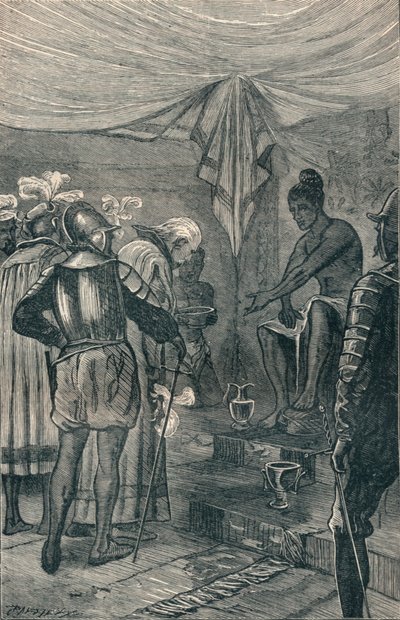 Vasco da Gama besöker kungen, 1904 av Unbekannt