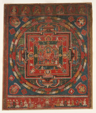 Vasudhara Mandala, daterad till 1777 Samvat 897. av Unbekannt