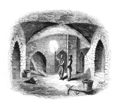 Vault under Old House of Lords, 1845 av Unbekannt