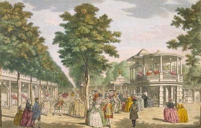 Vauxhall Gardens, Lambeth, 1700-talet av Unbekannt