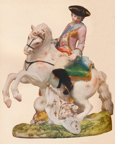 Vauxhall porslinsfigur, troligen föreställande Ferdinand, hertig av Brunswick, c1755-60. av Unbekannt