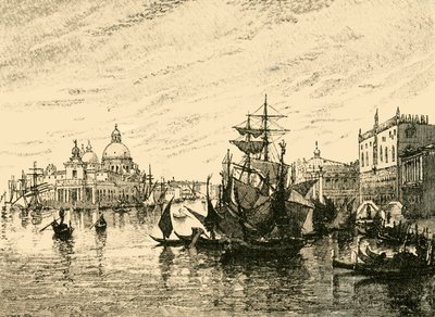 Venedig: Utsikt från Riva Degli Schiavoni, 1890. av Unbekannt