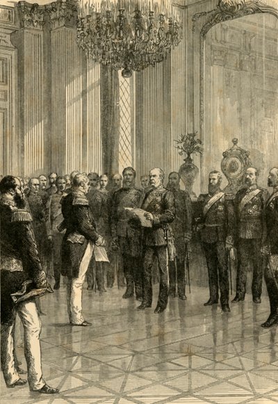 Versailles, 1871: Utropar kung William till kejsare av Tyskland, 1890. av Unbekannt