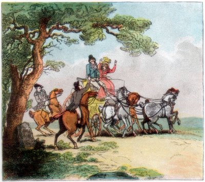 Vägens växlingar 1787 stannade vägmannen, Lord Barrymore, 1890 av Unbekannt