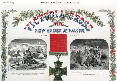 Victoria Cross, brittisk pris för tapperhet, 1857 av Unbekannt