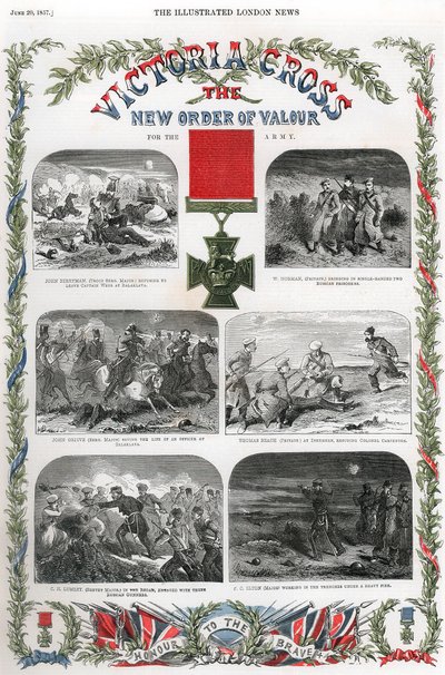 Victoria Cross, brittisk pris för tapperhet, 1857 av Unbekannt