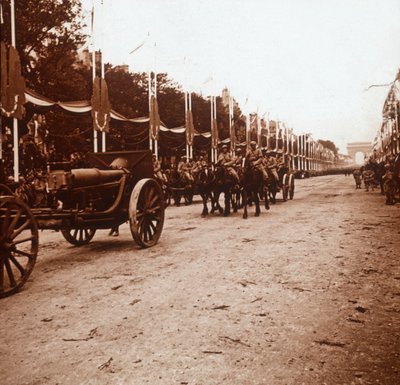 Segerparad, Paris, Frankrike, c1918-c1919 av Unbekannt