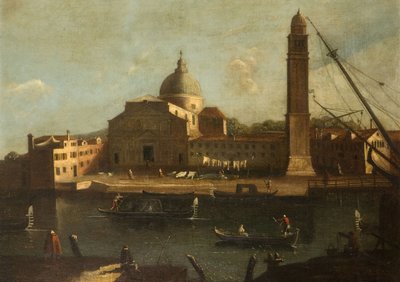 Utsikt över Venedig - Kyrkan Il Redentore, 1700-1800. av Unbekannt